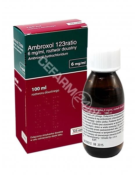 TEVA Ambroxol 123ratio 6 mg/ml roztwór doustny 100 ml