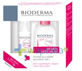 LAB.BIODERMA Bioderma SENSIBIO Tolerance Krem łagodząco-kojący 40ml + Płyn micelarny 250 ml 9610