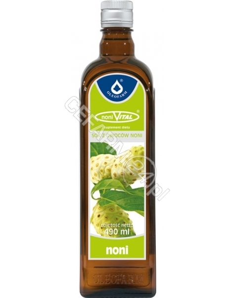 OLEOFARM NoniVital sok z owoców noni 100% 490 ml